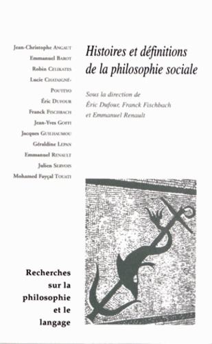 HISTOIRES ET DEFINITIONS DE LA PHILOSOPHIE SOCIALE
