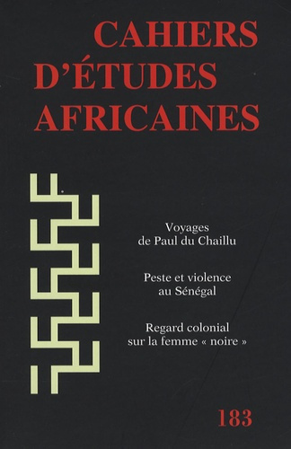 Cahiers d'études africaines N° 183