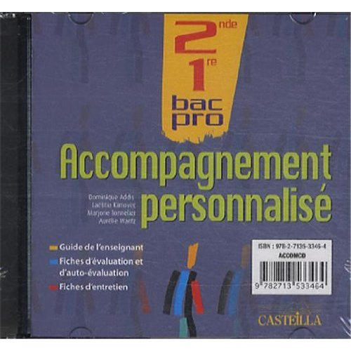 Accompagnement personnalisé 2de-1re bac pro. 1 CD-ROM