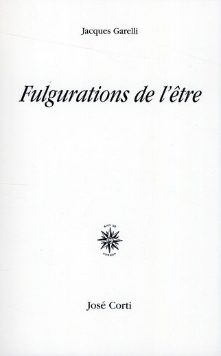 Fulgurations de l'être