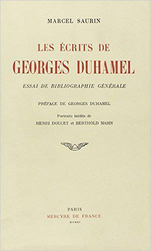 LES ECRITS DE GEORGES DUHAMEL