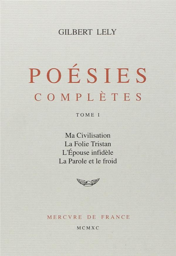 POESIES COMPLETES. Tome 1