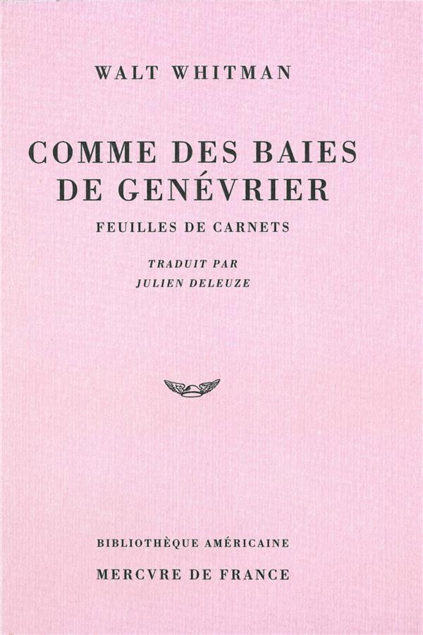 Comme des baies de genévrier. Feuilles de carnets