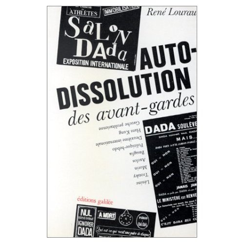 Autodissolution des avant-gardes