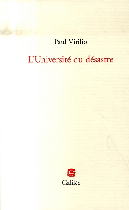 L'Université du désastre