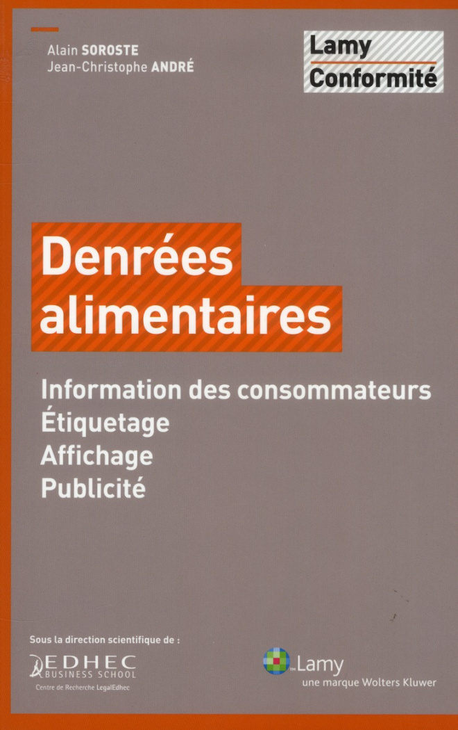Denrées alimentaires. Information des consommateurs, Etiquetage, Affichage, Publicité
