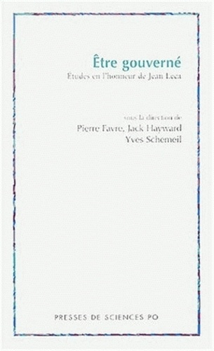 Etre gouverné. Etudes en l'honneur de Jean Leca