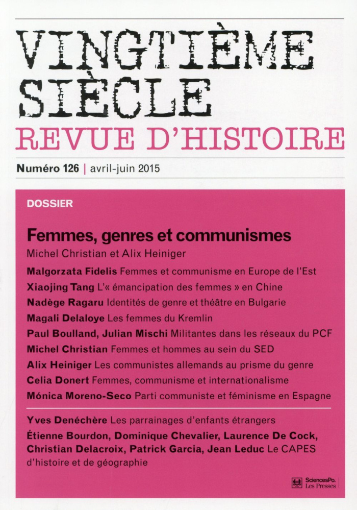 Vingtième siècle N° 126 : Femmes et communismes