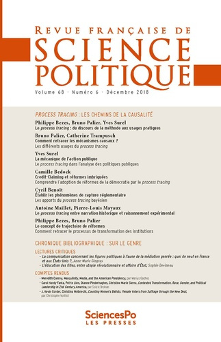 Revue française de science politique Volume 68 N°6, décembre 2018