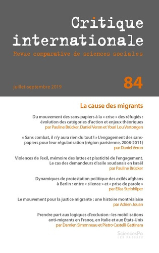 Critique internationale N° 84