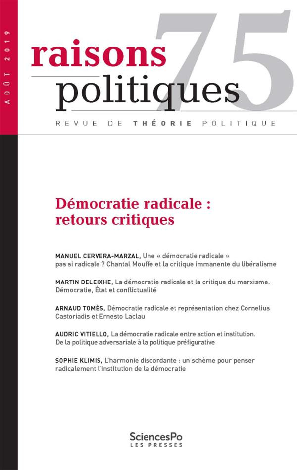 Raisons politiques N° 75