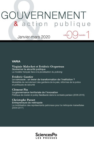 Gouvernement & action publique Volume 9 N° 1