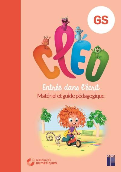 Cléo GS - Entrée dans l'écrit. Matériel et guide pédagogique avec 160 pages cartonnées prédécoupées,