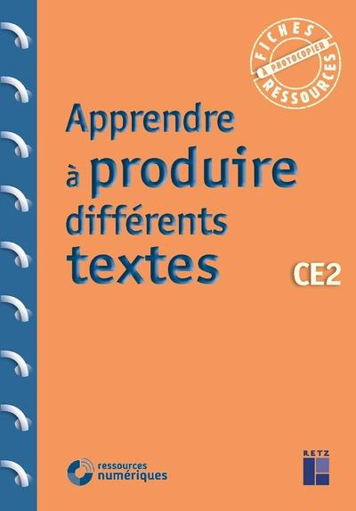 Apprendre à produire différents textes CE2