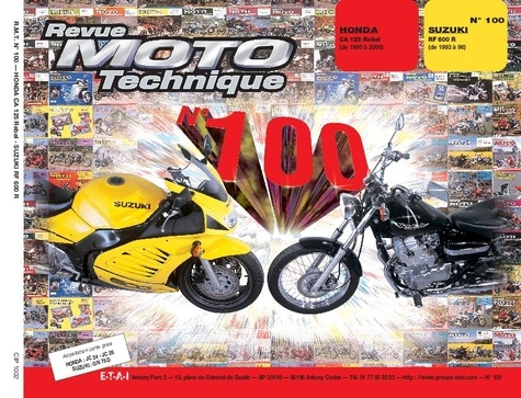 Rmt 100.2 honda 125 rebel / suzuki rf 600 r
