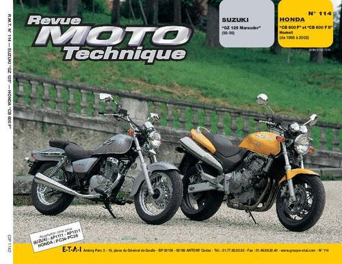 Rmt 114.2 suzuki gz125 marauder honda cb 600f hornet