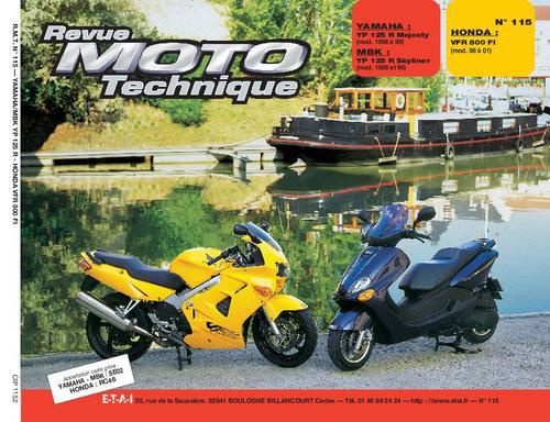 Rmt 115.2 yamaha yp 125r mbk yp 125r honda vfr 800fi