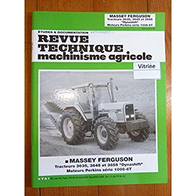 RTMA 95.1 MASSEY FERGUSON TRACTEURS 3635-3645-3655