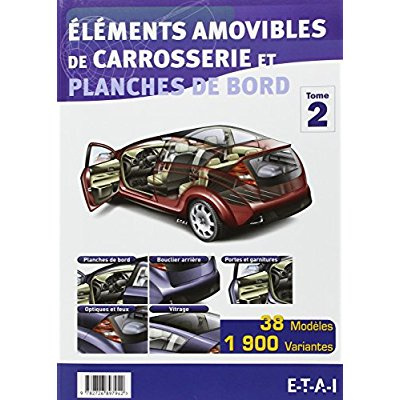 Elements amovibles de carros et planches de bord t2