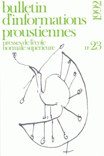 Bulletin d'informations proustiennes N° 23/1992