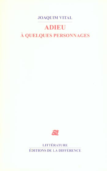 Adieu à quelques personnages