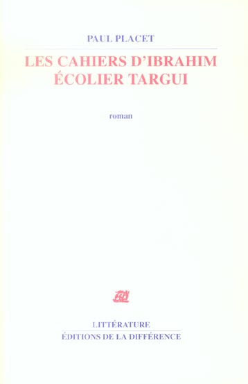 Les cahiers d'Ibrahim Ecolier Targui