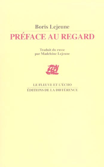 Préface au regard