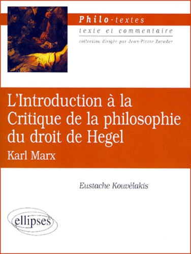 L'Introduction à la Critique de la philosophie du droit de Hegel