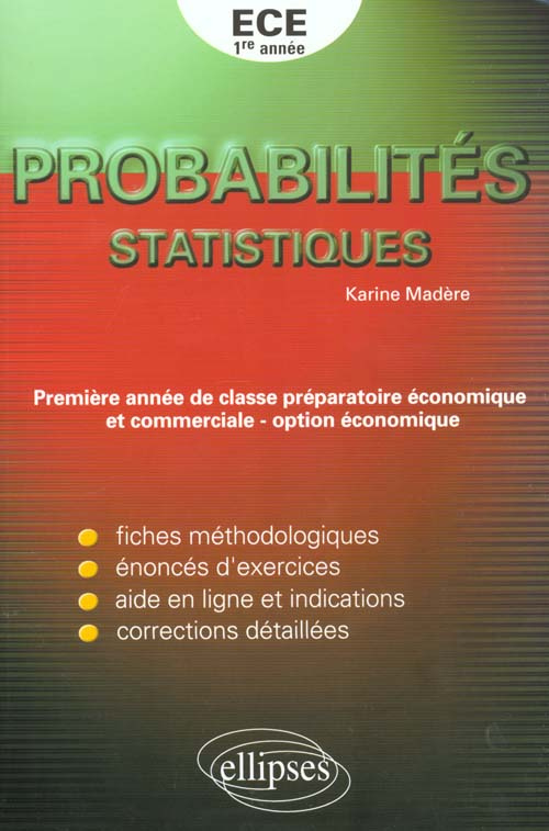 Probabilités, statistiques ECE 1ère année