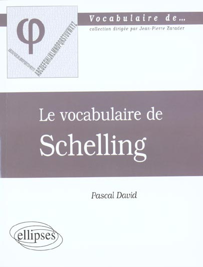 Le vocabulaire de Schelling