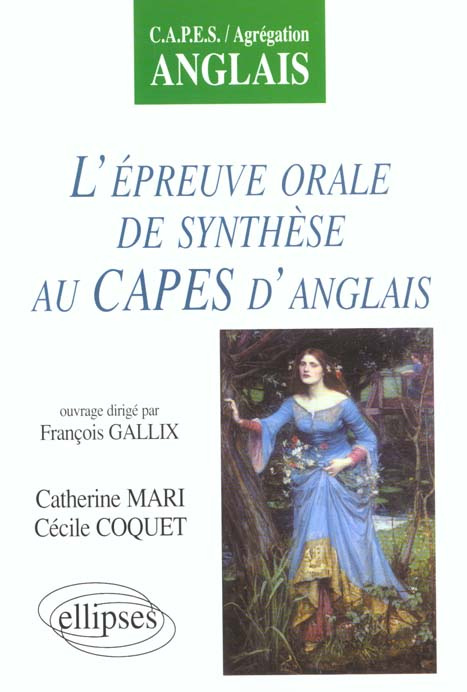 L'épreuve orale de synthèse au CAPES d'anglais
