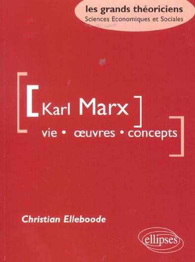 Karl Marx. Vie, oeuvres, concepts