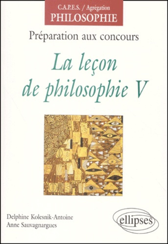 LA LECON DE PHILOSOPHIE, V