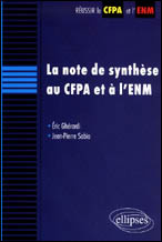 La note de synthèse au CFPA et à l'ENM