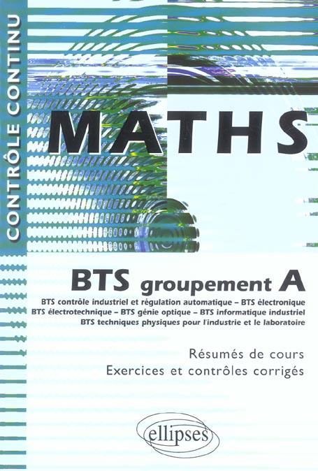 Maths BTS groupement A