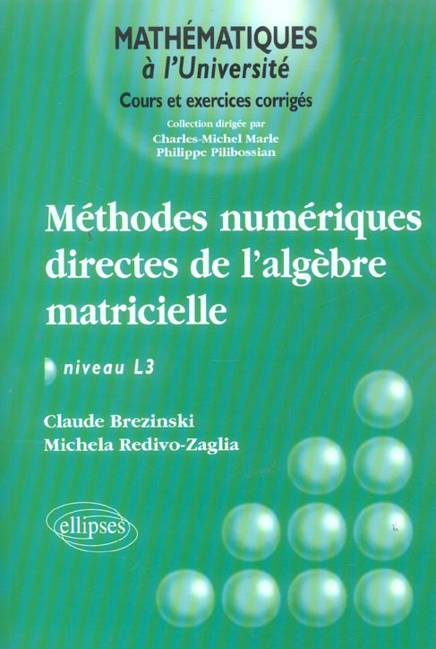 Méthodes numériques directes de l'Algèbre matricielle. Niveau L3
