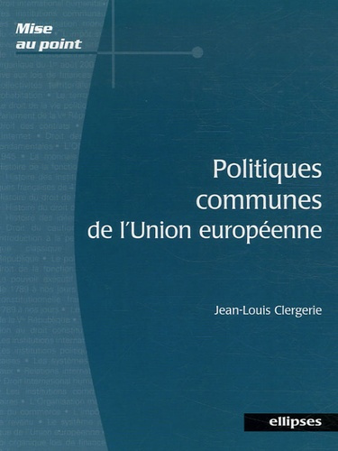 Politiques communes de l'Union européenne