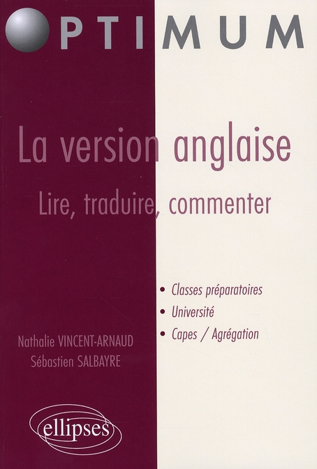 La version anglaise : lire, traduire, commenter