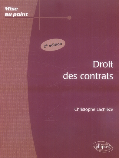 Droit des contrats. 2e édition