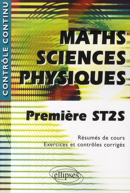 Maths Sciences physiques 1e ST2S