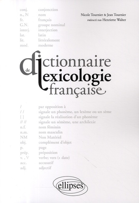 Dictionnaire de lexicologie française