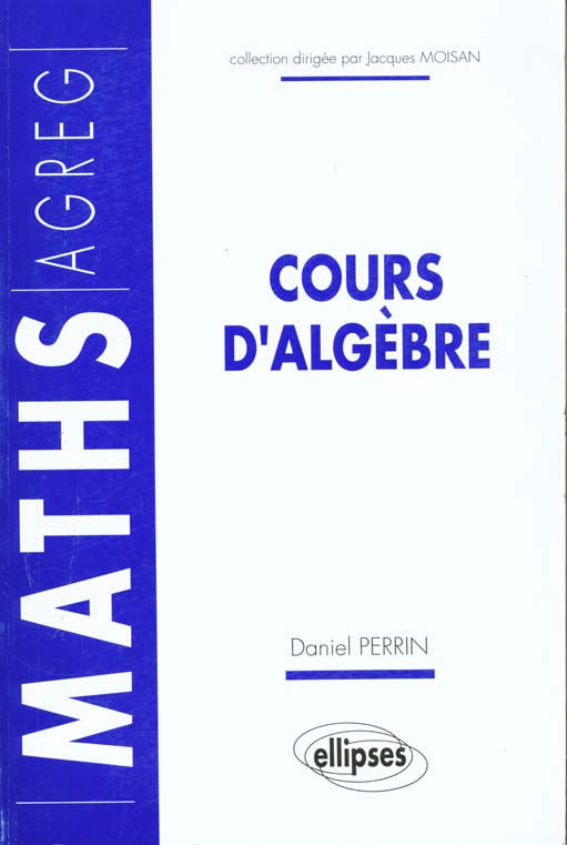 Cours d'algèbre