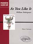 Première leçon sur "As you like it" de William Shakespeare