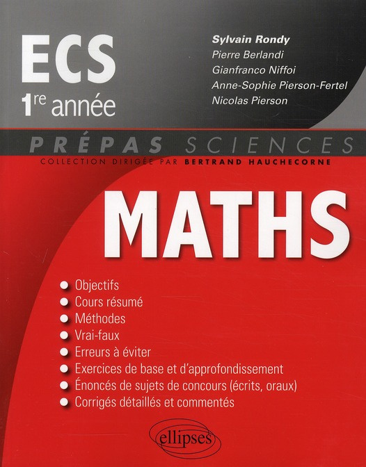 Mathématiques ECS 1e année