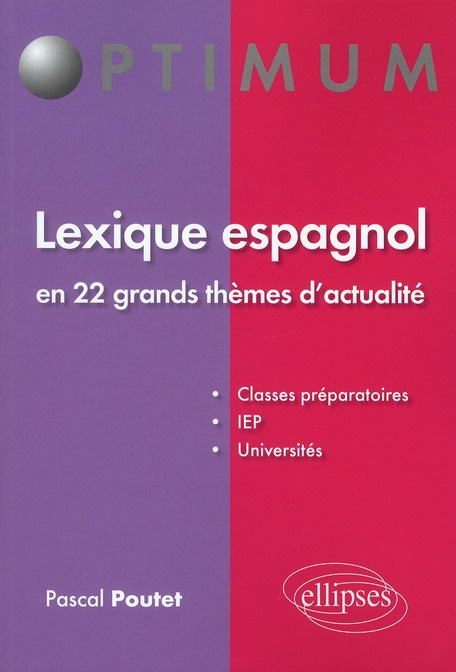Lexique espagnol en 22 grands thèmes d'actualité