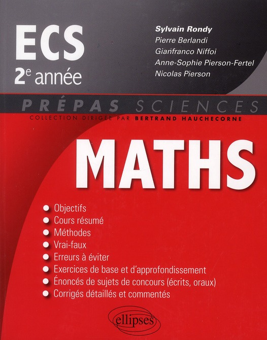 Mathématiques ECS 2e année