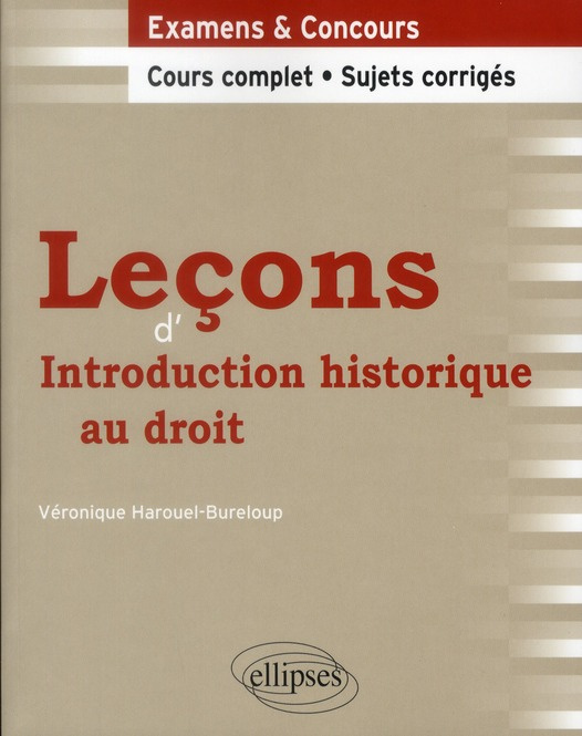 Leçons d'Introduction historique au droit