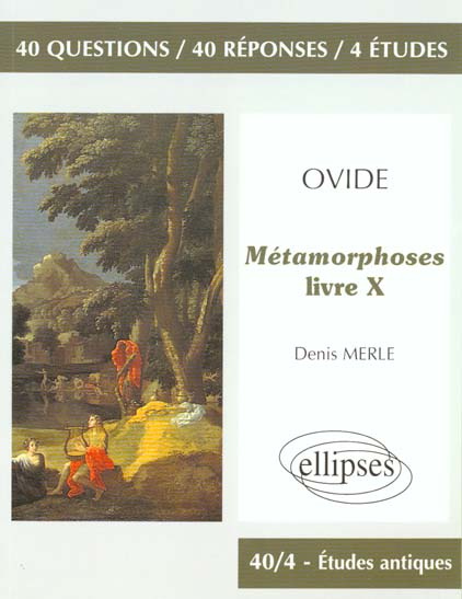 Métamorphoses d'Ovide. Livre X