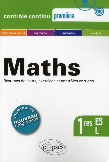 Maths 1res ES, L. Programme 2012