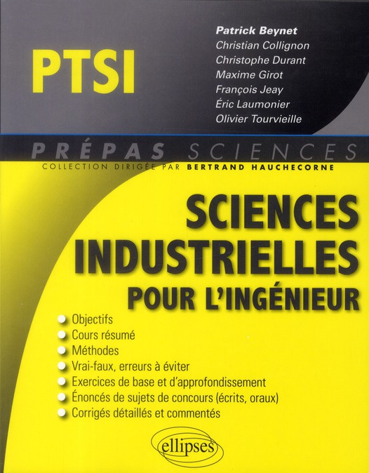 Sciences industrielles pour l'ingénieur PTSI
